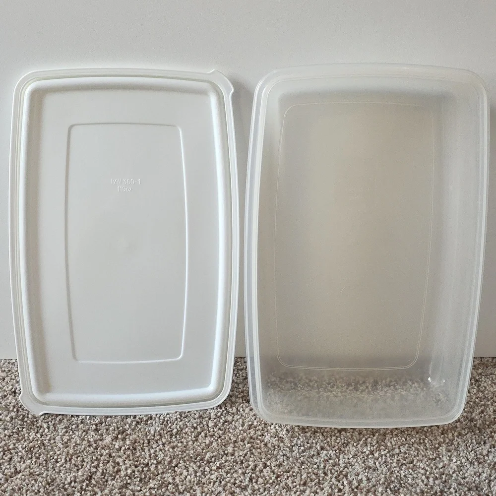 Stackable Food Storage Containers - White